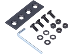 Kit De Placa Conexão Para Trilho Porta Celeiro, Acessórios De Ferragens Para Portas Correr Em Aço Carbono Reforçado