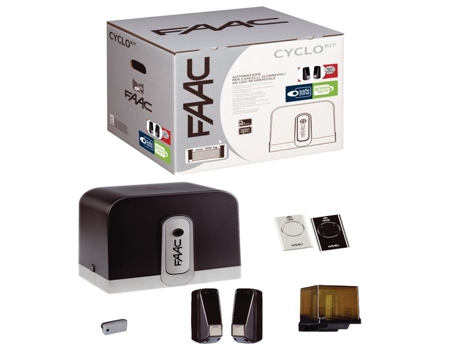 Automação para Portão de Correr Cyclo C720 Kit Integral 24V FAAC 105999144