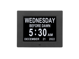 Aetheria relógio Digital de Calendário Diário 8 Polegadas com Lembretes e Display Hd para Idosos