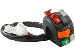 Conjunto de Guidão Multifuncional Cnc para Motocicleta Interruptor Combinado 7 Compatível Este Compacto