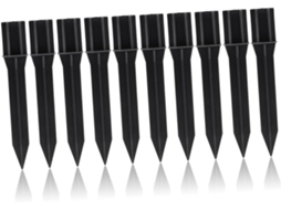 Conjunto de 10 Estacas de Abs Reforçadas para Luzes Solares Externas, Suportes Duráveis para SFUSHOS