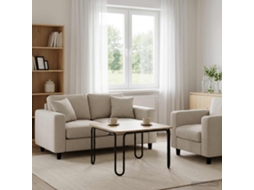 Vidaxl Mesa De Centro Carvalho Arttisan 100 X 100 X 45 Cm