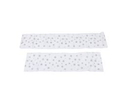 Mali 2pcs Guardrail de Cama Bebê Malha Respirável Anti queda Soft Mesh Crib Liner Protector
