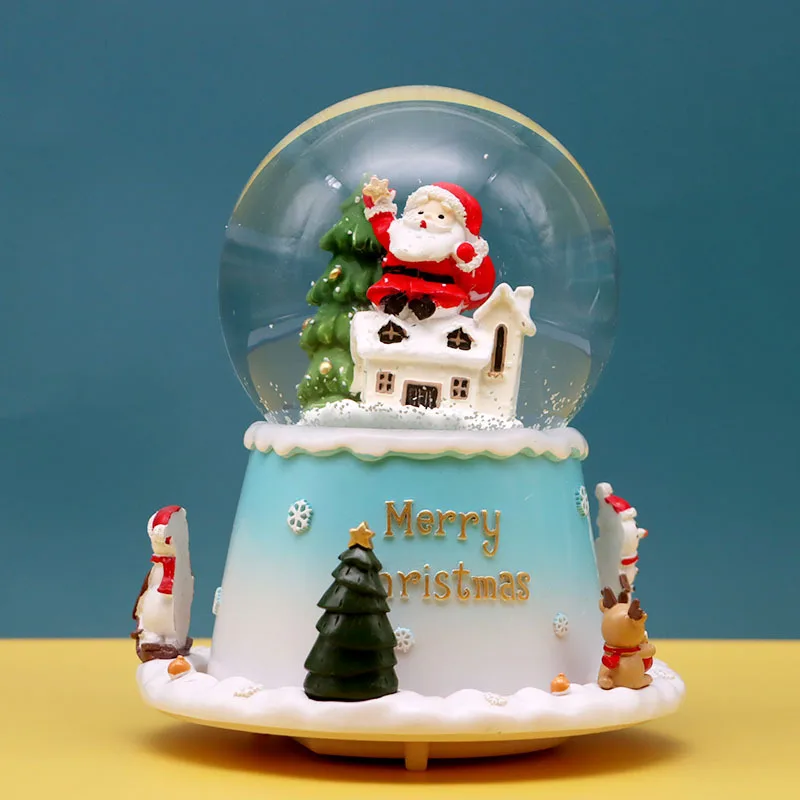 Caixa de Música em Forma de Bola de Cristal com Luz. Presente para o Dia Dos Namorados. MDUG (estilo 18)