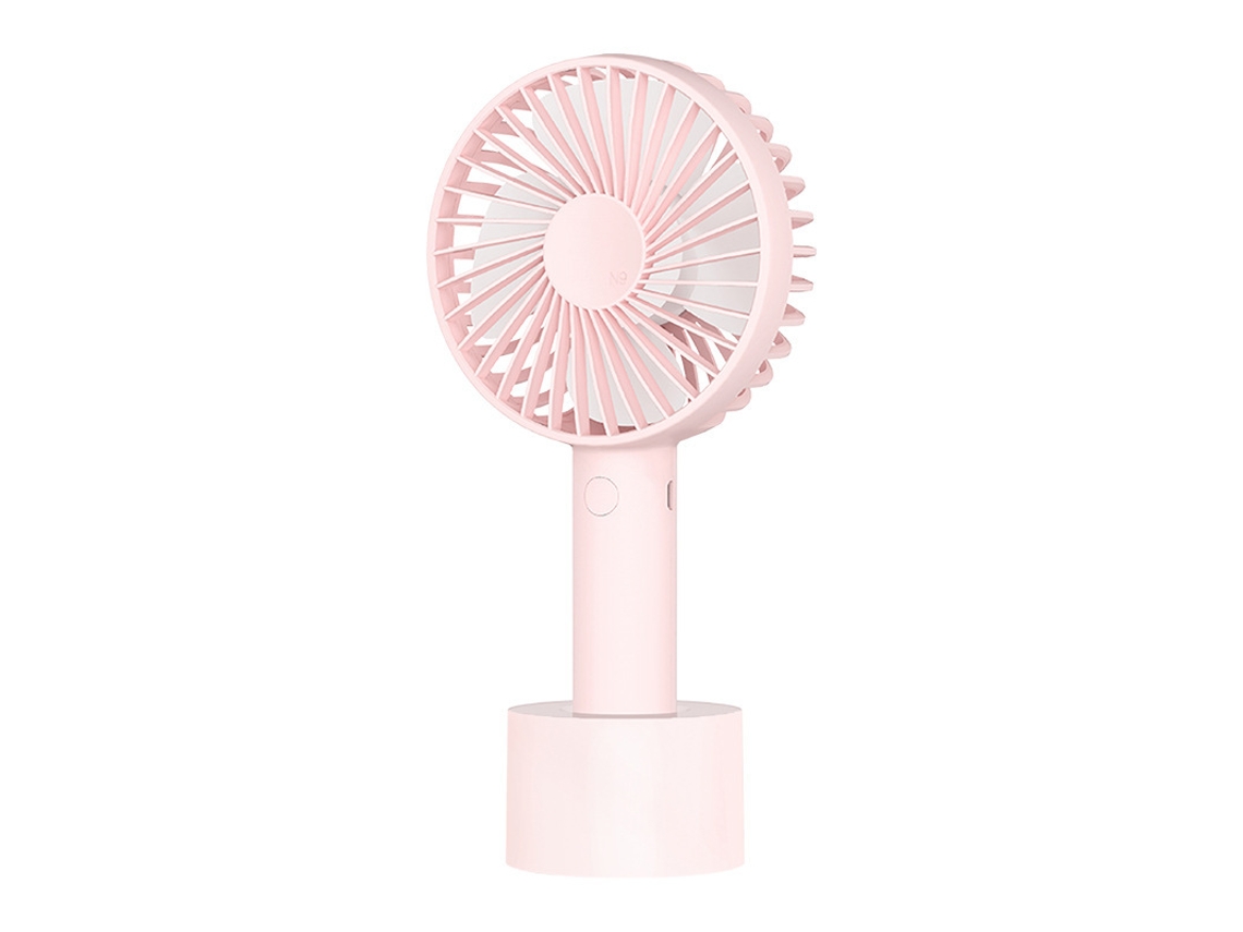 Mini Ventilador Portátil Usb, Compacto e Recarregável, Versão Mini Fofa de Verão 2000mah MDUG (rosa)