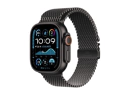 Relógio Ultra 2 Preto Titânio 49mm 4g Preto Titânio Milanese Loop Tamanho L De Apple (2024)