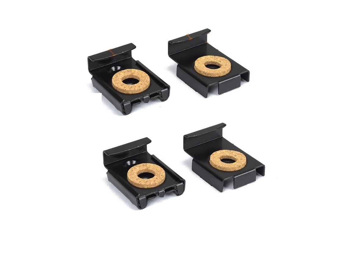 Clipes De Espelho De Ferro Conjunto De 4 Preto, Resistente, Prático E Fácil De Utilizar Elysve