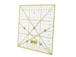 Régua Quadriculada, Ferramenta Precisa Para Costura E Patchwork, Quadrada De Plástico, Preta E Verde, Fácil