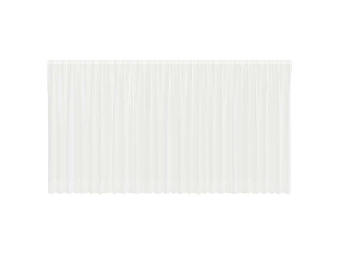 Conjunto 1 Cortina De Renda Vidaxl Branco Poliéster (200 X 750 Cm)