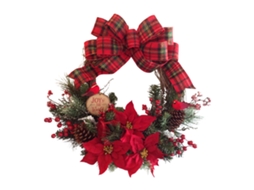 Coroa De Videira Artificial Laxiscreed Para Decoração De Natal E Eventos Em Paredes