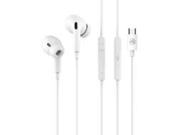 Auriculares Tellur Attune Tipo C Branco