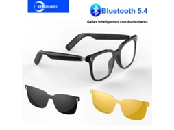 Óculos Inteligentes com Fones de Ouvido Bluetooth 5.4, Condução Aérea e Cancelamento de Ruído. MDUG