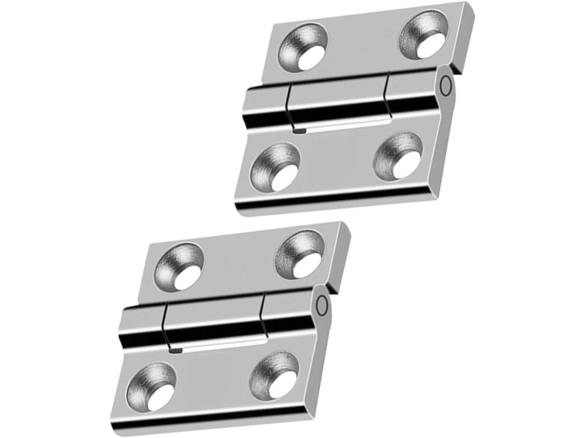 2 Dobradiças De Aço Inoxidável Reforçadas Para Portas Móveis, Estilo