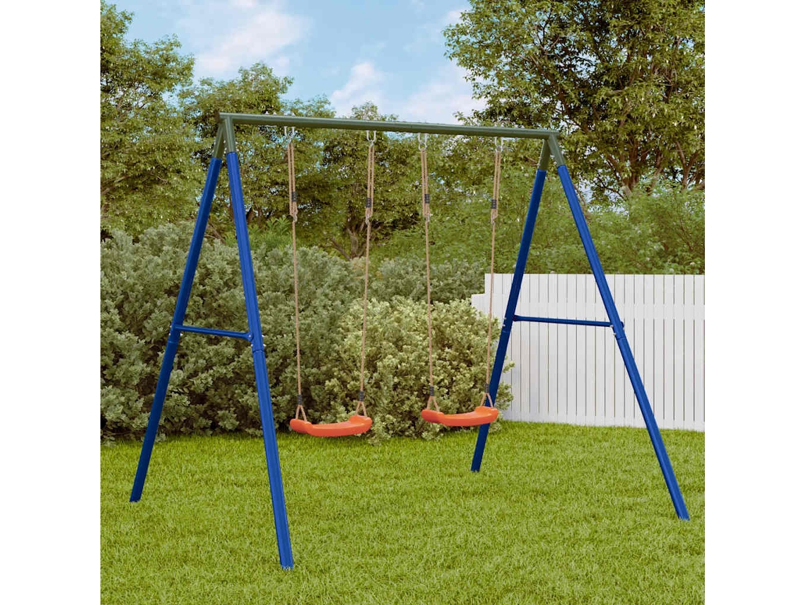 Vidaxl Conjunto De Baloiço Para Exterior Com 2 Baloiços