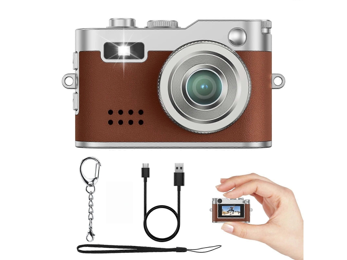 Mini Câmera Portátil com Tela Hd de 0,96", Câmera Digital 1080p de 2mp, Câmera de Chaveiro, Presente Ideal para Crianças TAISHENGDA