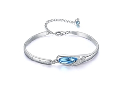 Pulseira Em Prata De Lei S925 Com Cristais Das Doze Constelações. Nostalgia88
