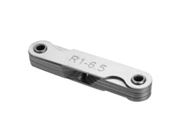 Ferramenta De Medição De Raio Filete Aço Inoxidável Côncavo Convexo Interno Externo (r1-6.5mm)