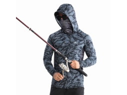 Camisa De Proteção Solar Masculina Yuysan, Manga Comprida Com Máscara Facial, Para Pesca, Secagem Rápida E Proteção Uv