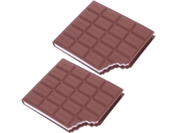 Conjunto De 2 Cadernos Criativos Com Aroma De Chocolate, Papel Macio Para Escrita, Tons De Marrom Degradê, Materiais Gokoco