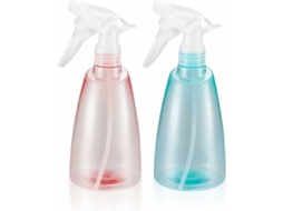 Pack Frascos De Spray 500ml Plástico Mister - Limpeza, Jardim, Cabelo, Plantas, Flores - Rosa/verde