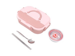 Caixa de Bento de aço inox 316 S/MARCA com 2 camadas e utensílios