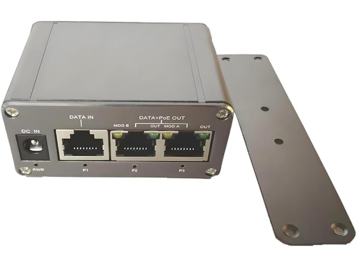 Injetor Poe Gigabit Mini de 3 Portas, Entrada de 20 Vcc a 36 Vcc, Modos a e B, 24 V Passivo SFUSHOS