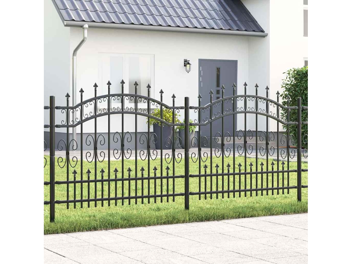 Vidaxl Cerca Para Jardim Kampen 240 X 140 Cm Mesh Cinzeto