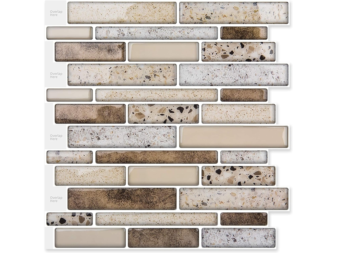 Lurelia Azulejo Adesivo Folhas Cozinha Banho Autoadesivo Removível Resistente Ao Calor 10 Unidades 30x30 Cm Quarto Modelo 294
