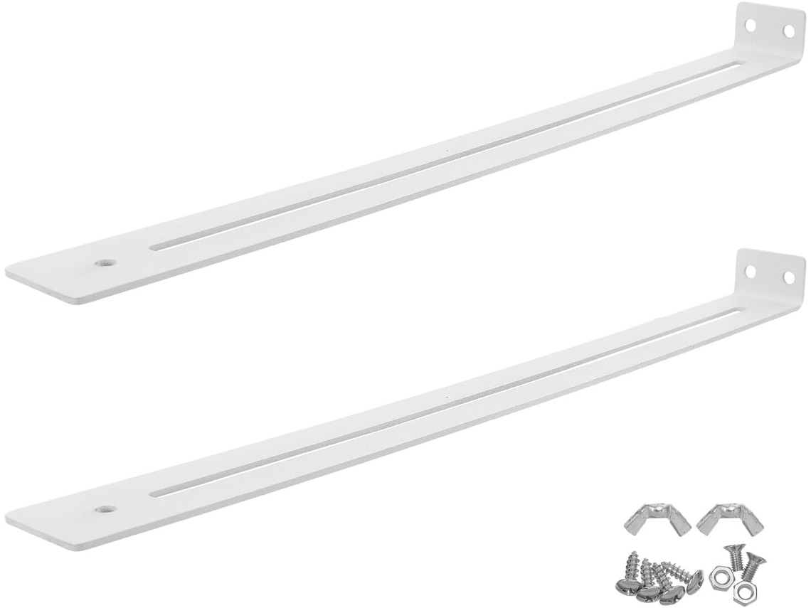 Kit De Suportes Para Gavetas Alipis 2 Peças Branco Suporte Corrediças Gaveta Ferragens Reparo Armários Cozinha