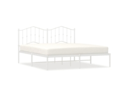 Bed Frame, Bed Frames Vidaxl Branco Aço (180 X 200 Cm)