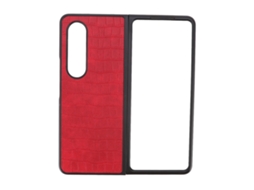 Capa de Couro com Padrão de Crocodilo para Samsung Galaxy Z Fold 3 EOOCOO