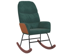 Rocking Chair, Rocking Chairs Vidaxl Verde Veludo