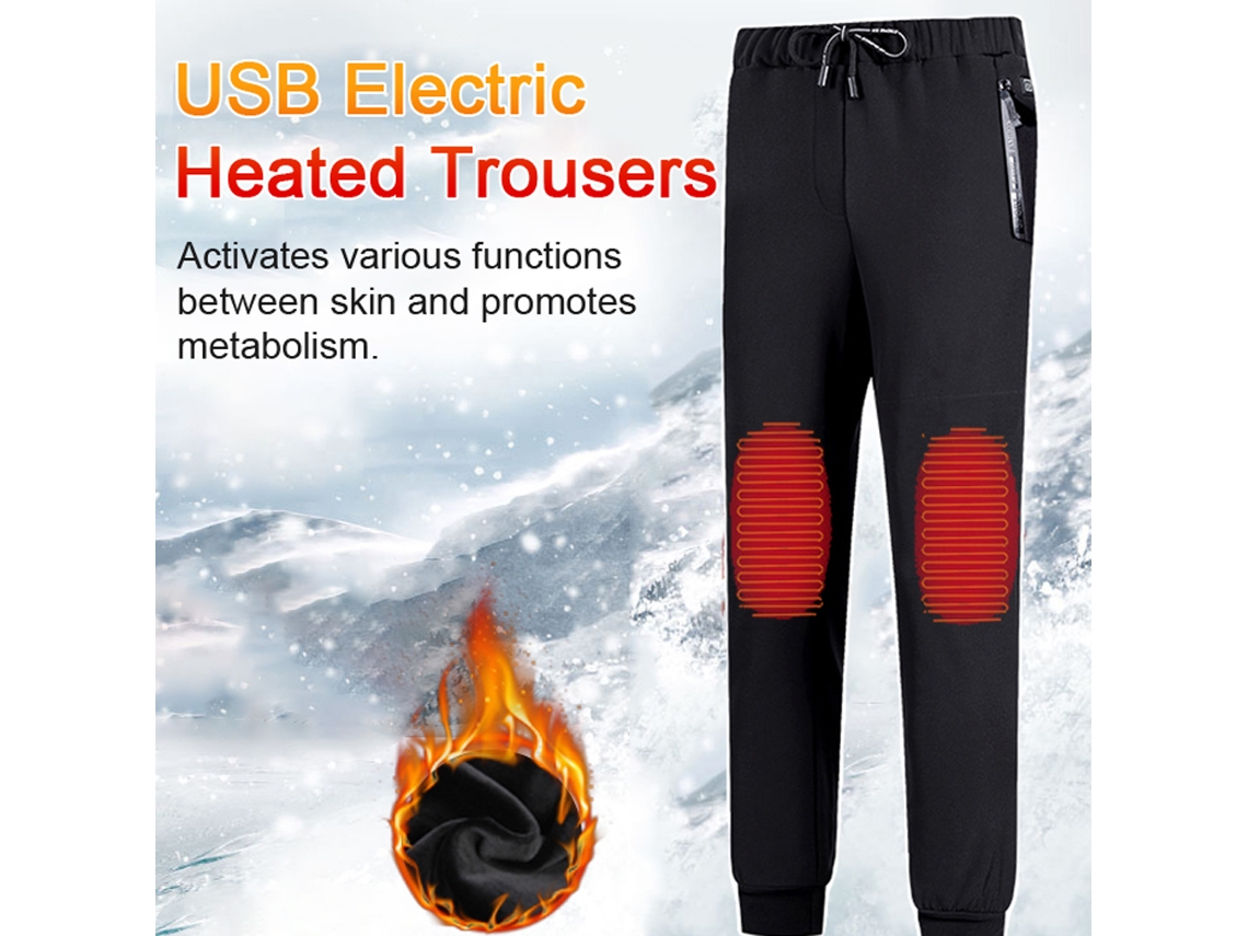 Pantalones Calientes USB com 3 Zonas de Aquecimento | S/MARCA