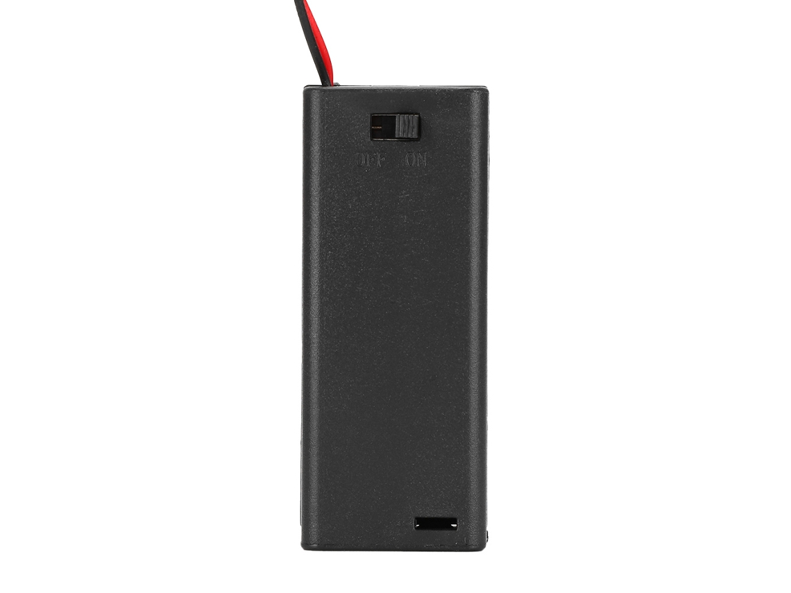 Laxiscreed Caixa De Pilhas Aaa Com Interruptor E Tampa Para Fácil Utilização
