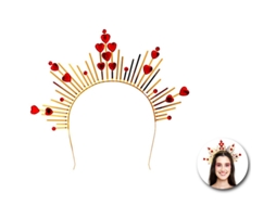 Tiara Rainha Vermelha Halo