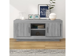 Vidaxl Móvel De Tv 102x35x45 Cm Derivados De Madeira Cinzento Sonoma
