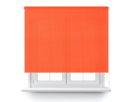 Estore Enrolável Translúcido Laranja 200X150Cm. DECOCASA
