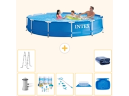 Intex Piscina Com Estrutura Redonda - 366x76 Cm - 8-peças S20486