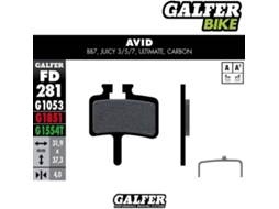 Pastilhas de Travão GALFER Standard Avid Bb7, Juicy 3,5,7,Ultimate,Carbon