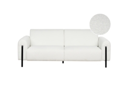 Sofá de 3 lugares BELIANI Askim de Bouclé Branco 207x122x87