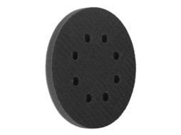 Almofada de espuma macia para interface de disco de lixa, 125 mm de diâmetro, 8 furos
