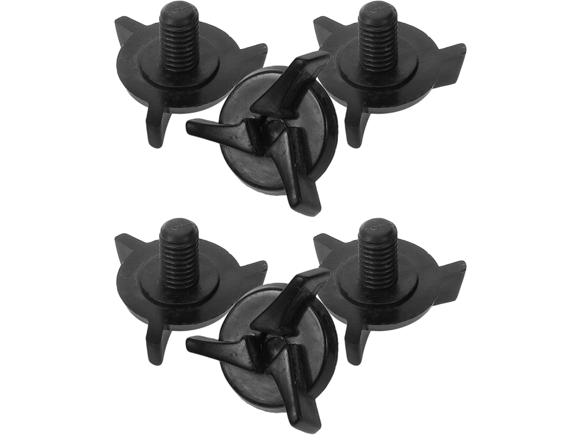 Parafusos De Plástico Para Viseira Capacete Motocicleta Stobaza, Pretos, 6 Peças, Versáteis Para Pilotagem De