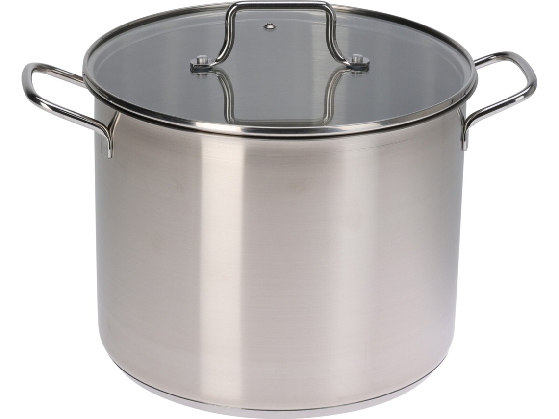 Panela De Sopa De Brinquedo Em Aço Inoxidável Com Tampa De Vidro 24 Cm Brinquedo Educativo De Cozinha Koopman