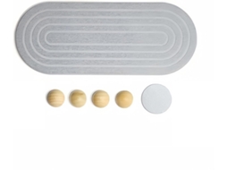Tapete de diatomáceas Pia Terra, 30 x 10 cm, bandeja absorvente de secagem rápida para sabonetes e esponjas, tapete moderno