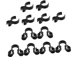 Ibasenice - Conjunto de 12 Clips de Plástico Transparente para Garrafa de Vinho, Design Elegante e Suporte para Velas, Duráveis e Resistentes