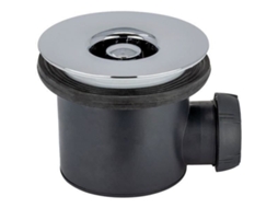 Ralo De Chuveiro Wirquin Ø90/40 Grade Abs Cromada Cinza