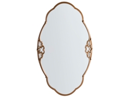 Espelho Decorativo Glamoroso Beliani Epannes De Ferro Dourado 49x3x84