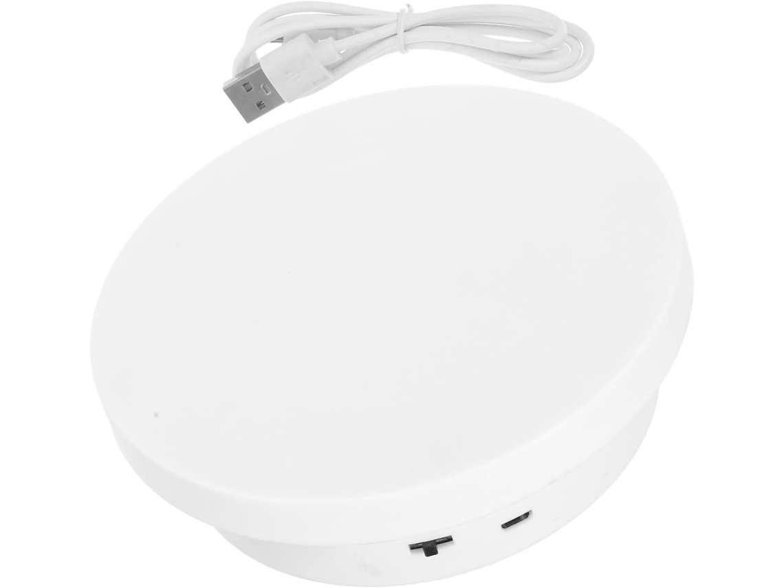 Suporte Giratório Motorizado Recarregável Healeved De 14cm, Plataforma Giratória Elétrica Para Exibição E Fotografia