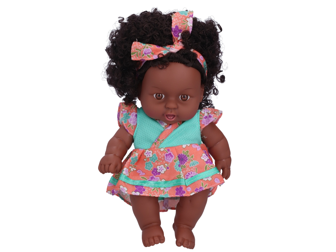 Mali boneca Bebê Reborn 20cm Cabelo Cacheado Simulation Doll Toy Presente para Crianças Acima de 3 Anos