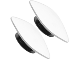 Conjunto De 2 Espelhos De Ponto Cego Reforçados, Sem Moldura, Em Formato De Leque Convexo.